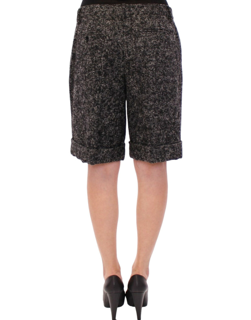 Elegant Gray Alpaca Blend Shorts Dolce & Gabbana