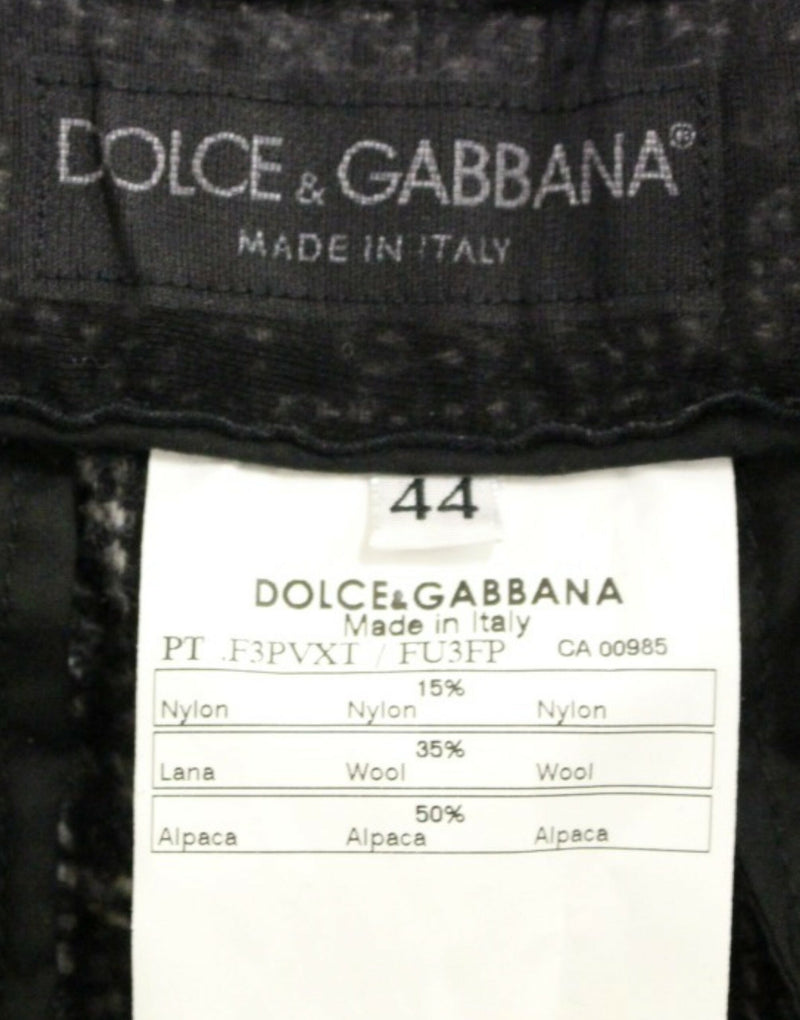 Elegant Gray Alpaca Blend Shorts Dolce & Gabbana