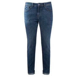 Chic Dark Wash Comfort Denim Jeans Yes Zee