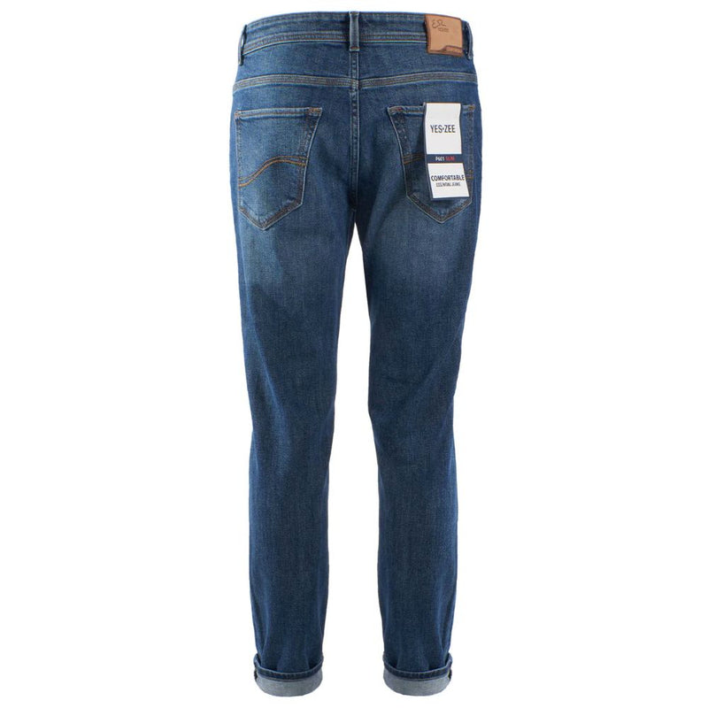 Chic Dark Wash Comfort Denim Jeans Yes Zee