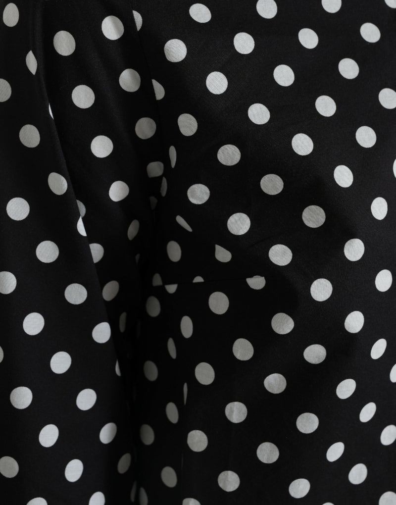 Elegant Polka Dot Shift Mini Dress Dolce & Gabbana