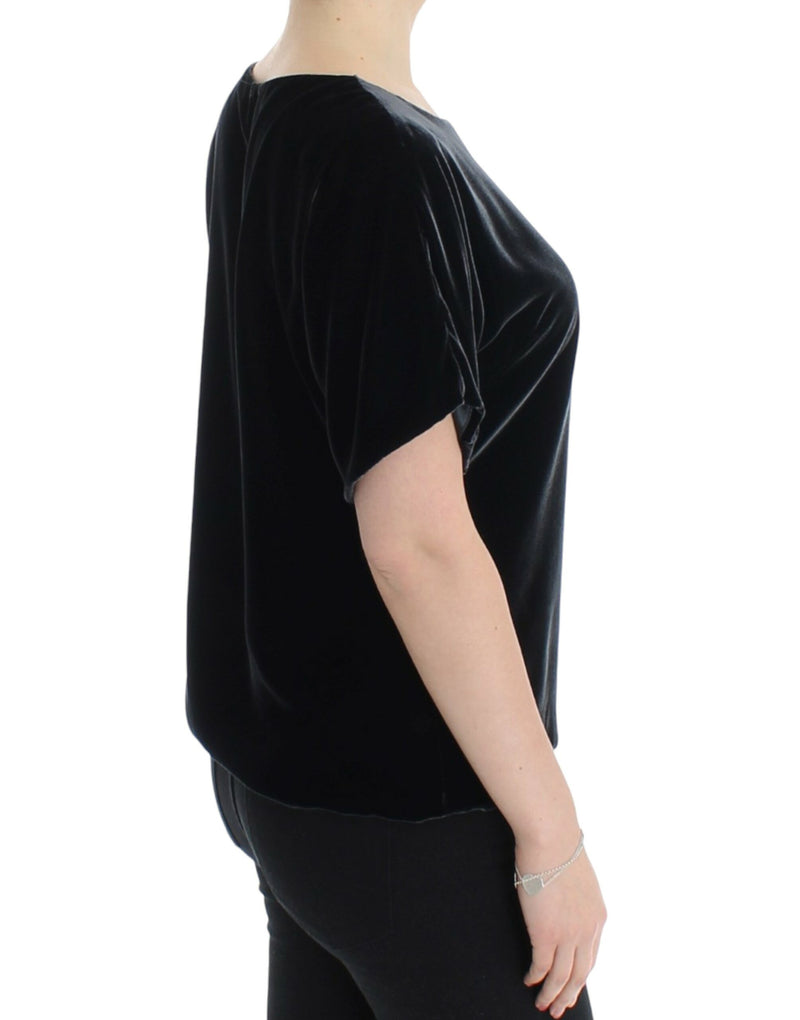 Enchanting Velvet Short Sleeve Top Dolce & Gabbana