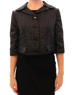 Elegant Black Bolero Shrug Jacket Dolce & Gabbana