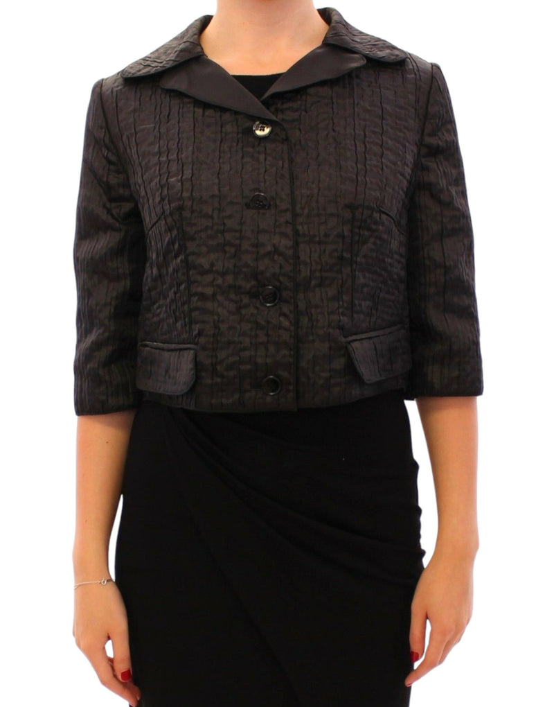 Elegant Black Bolero Shrug Jacket Dolce & Gabbana