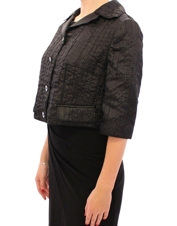 Elegant Black Bolero Shrug Jacket Dolce & Gabbana