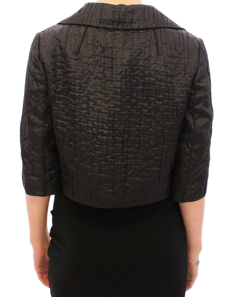 Elegant Black Bolero Shrug Jacket Dolce & Gabbana