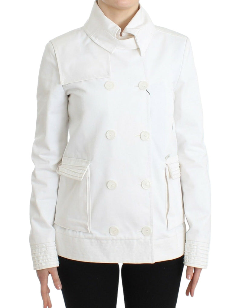 Chic Double Breasted Cotton Jacket GF Ferre