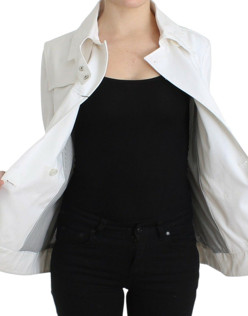 Chic Double Breasted Cotton Jacket GF Ferre