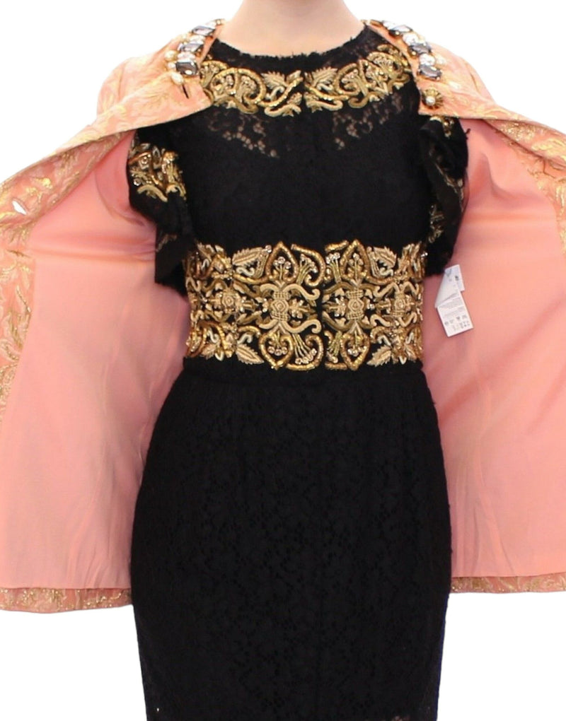 Exclusive Crystal Brocade Coat Jacket Dolce & Gabbana