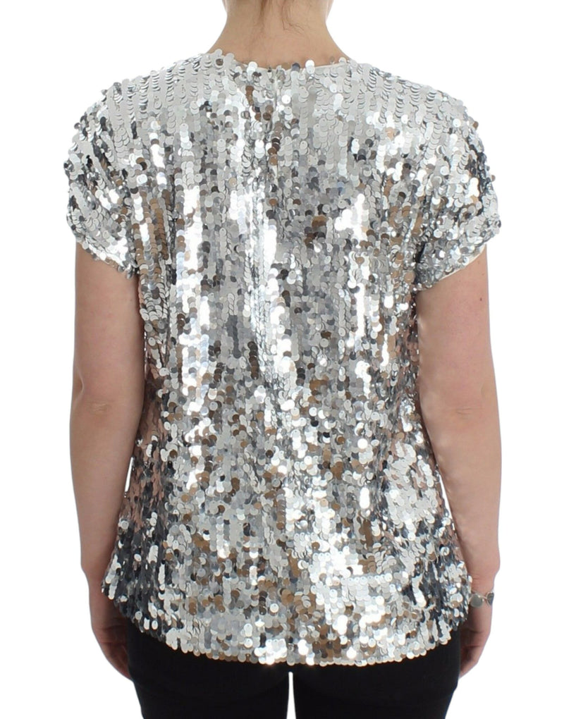 Enchanted Sicily Sequined Evening Blouse Dolce & Gabbana