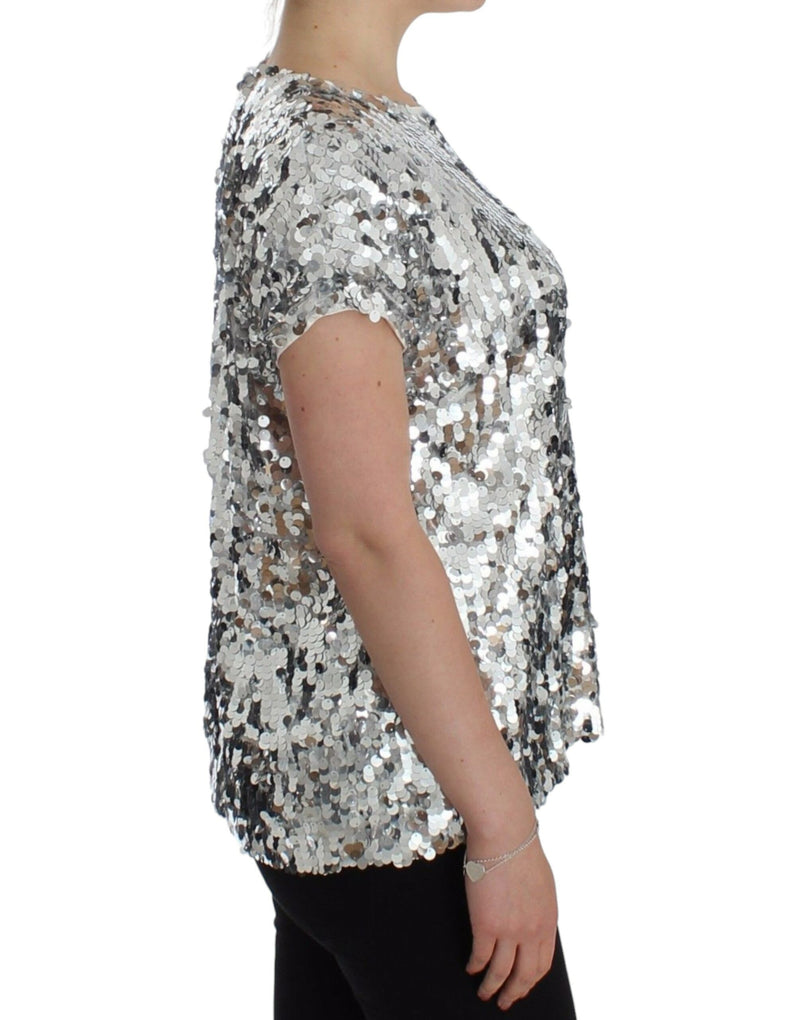 Enchanted Sicily Sequined Evening Blouse Dolce & Gabbana