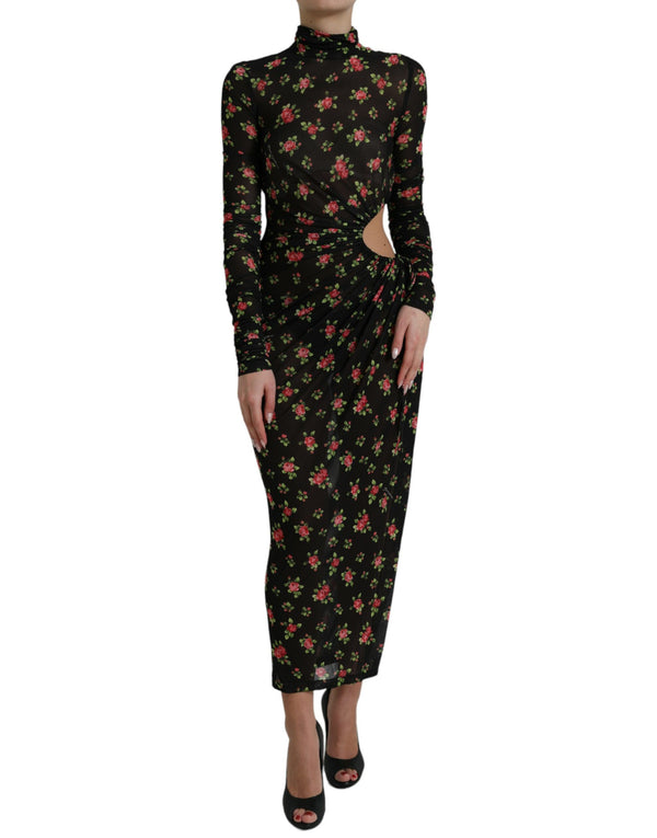 Elegant Floral Sheath Dress Dolce & Gabbana