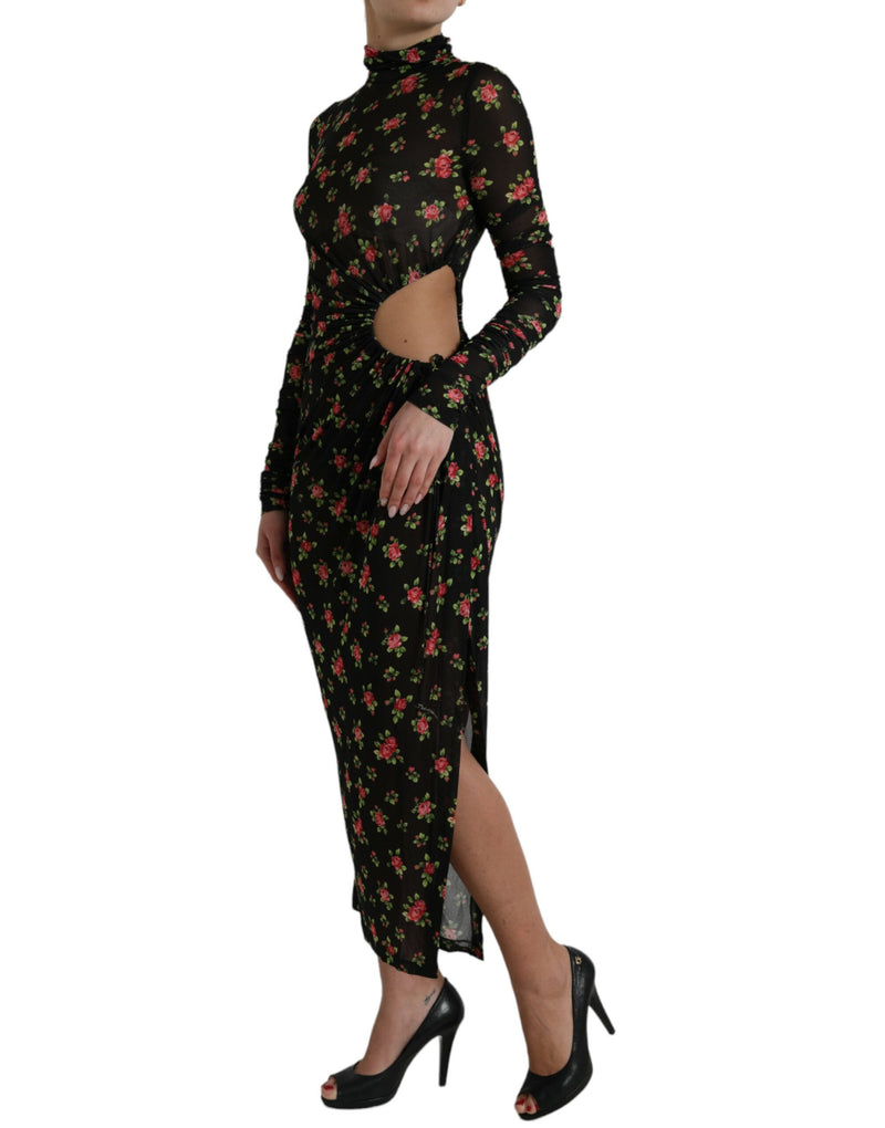 Elegant Floral Sheath Dress Dolce & Gabbana