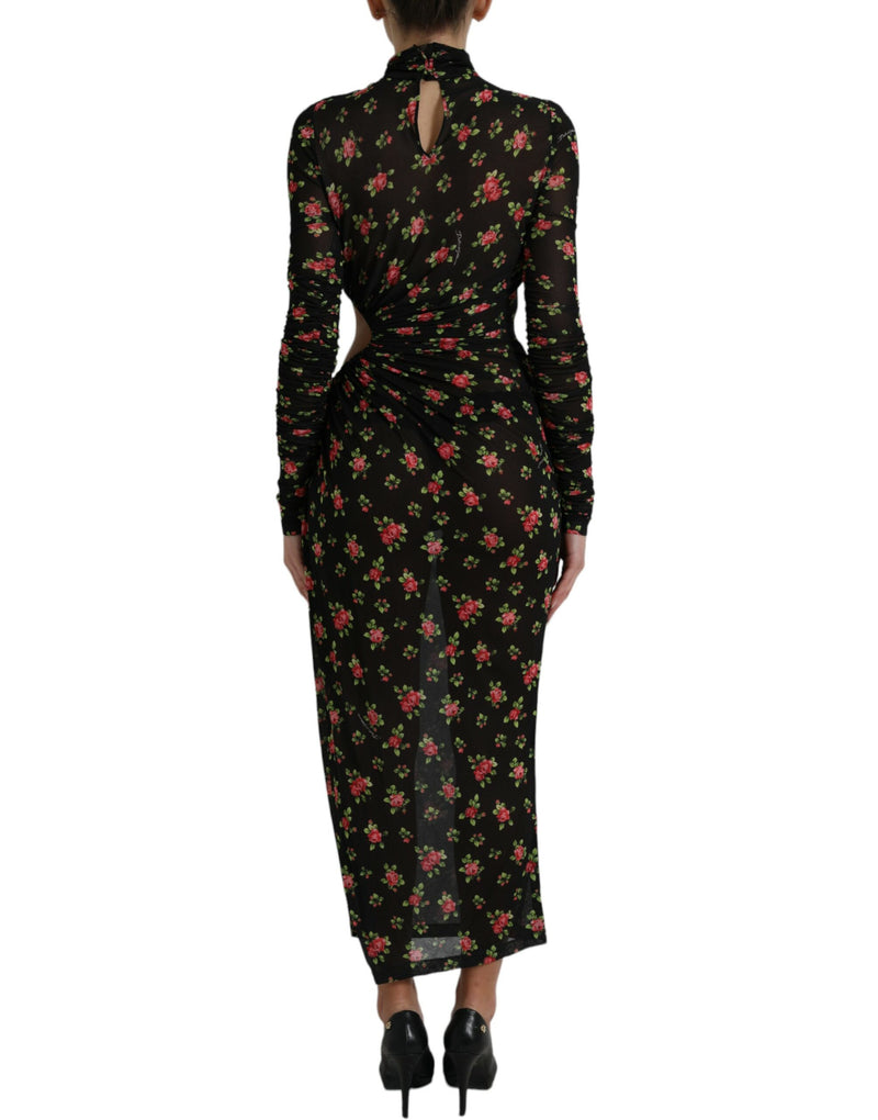 Elegant Floral Sheath Dress Dolce & Gabbana