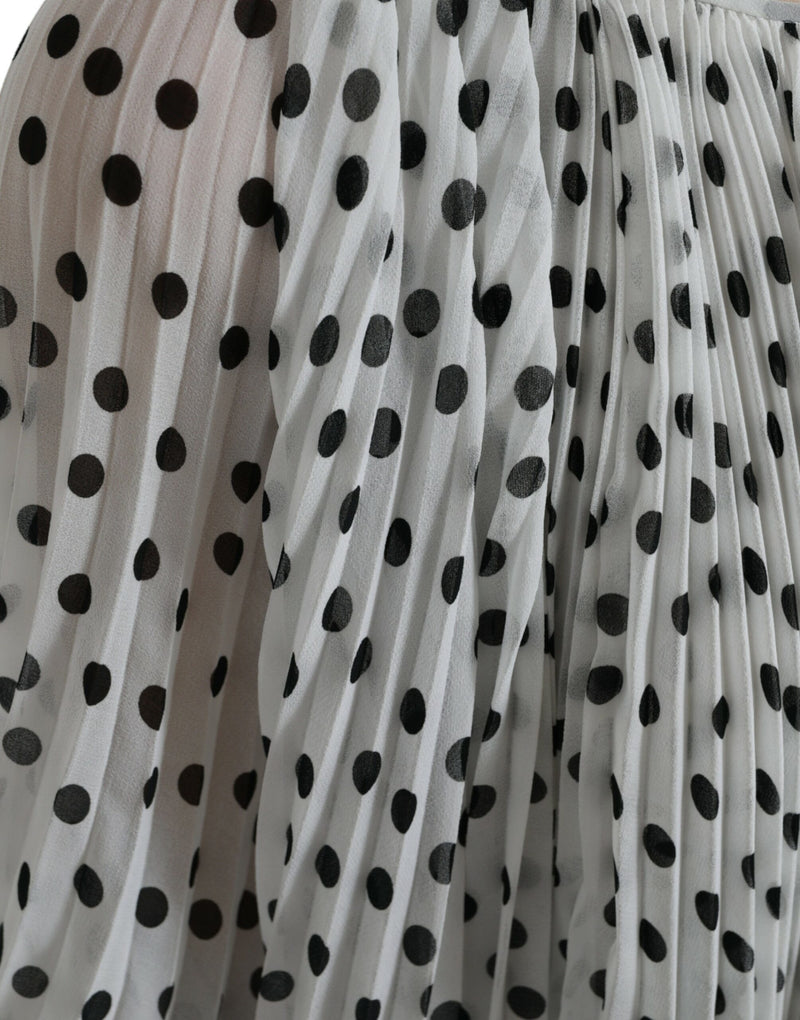 Elegant Polka Dots Maxi Dress Dolce & Gabbana