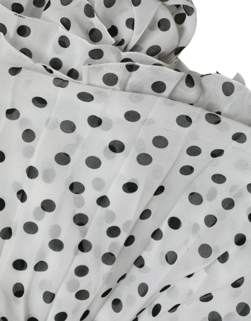 Elegant Polka Dots Maxi Dress Dolce & Gabbana