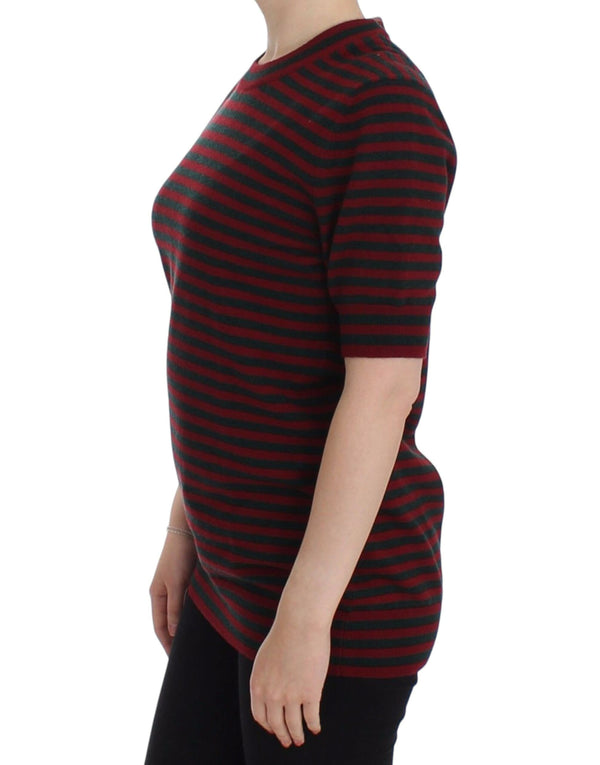 Elegant Striped Cashmere Crewneck Sweater Dolce & Gabbana