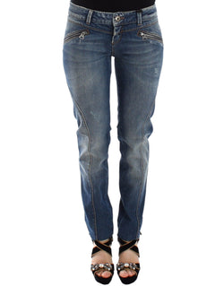 Chic Slim-Fit Blue Denim Jeans Ermanno Scervino