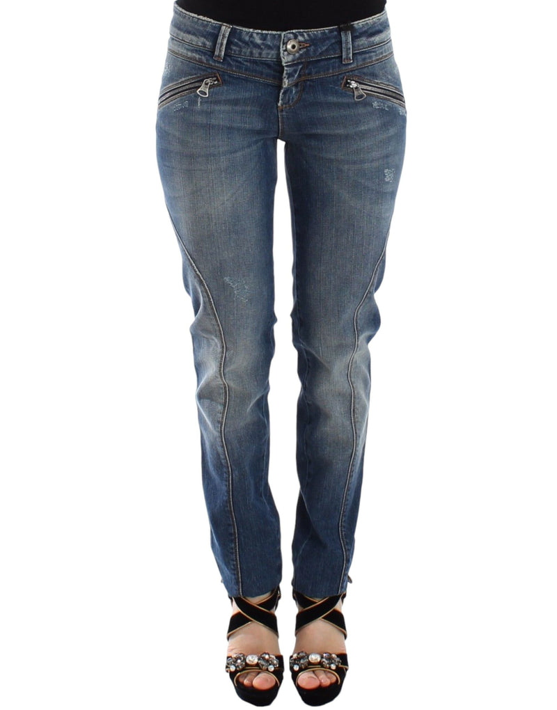 Chic Slim-Fit Blue Denim Jeans Ermanno Scervino