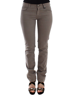 Chic Taupe Skinny Jeans for Elevated Style Ermanno Scervino