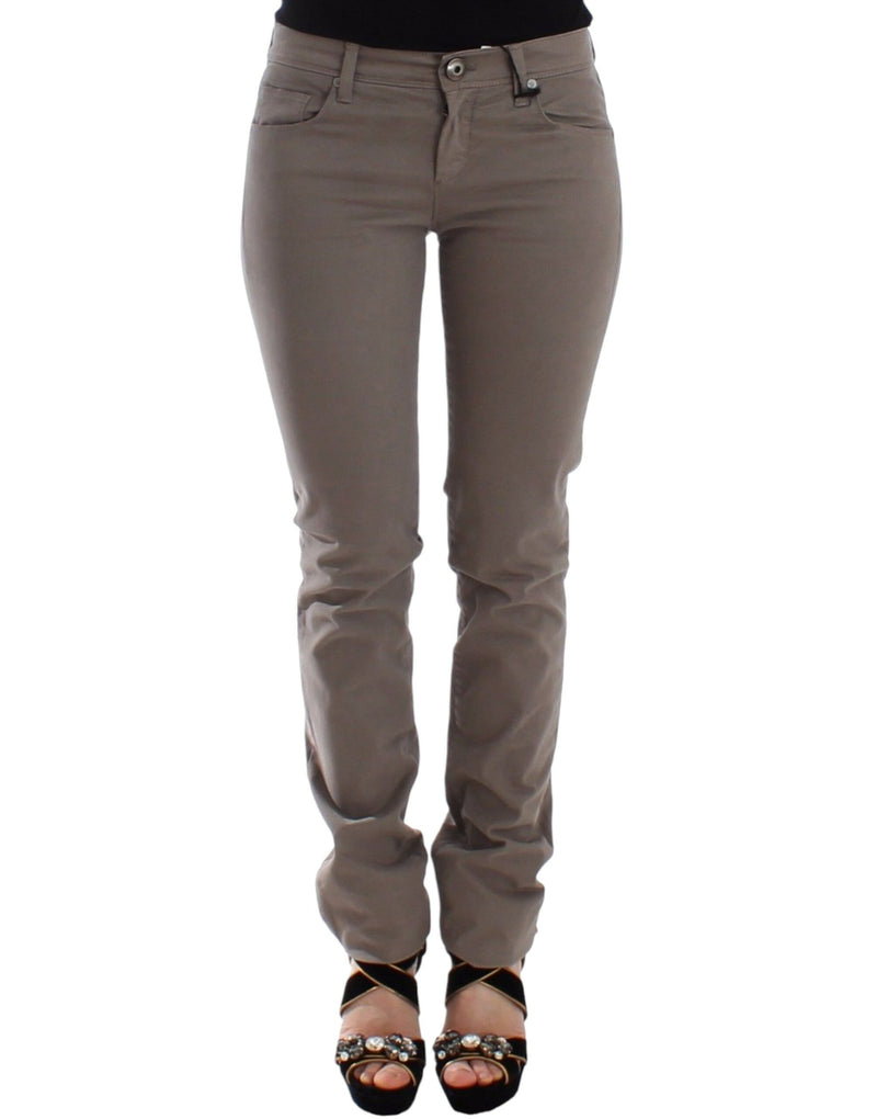 Chic Taupe Skinny Jeans for Elevated Style Ermanno Scervino