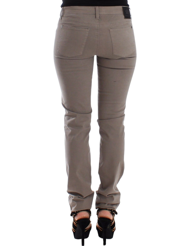 Chic Taupe Skinny Jeans for Elevated Style Ermanno Scervino