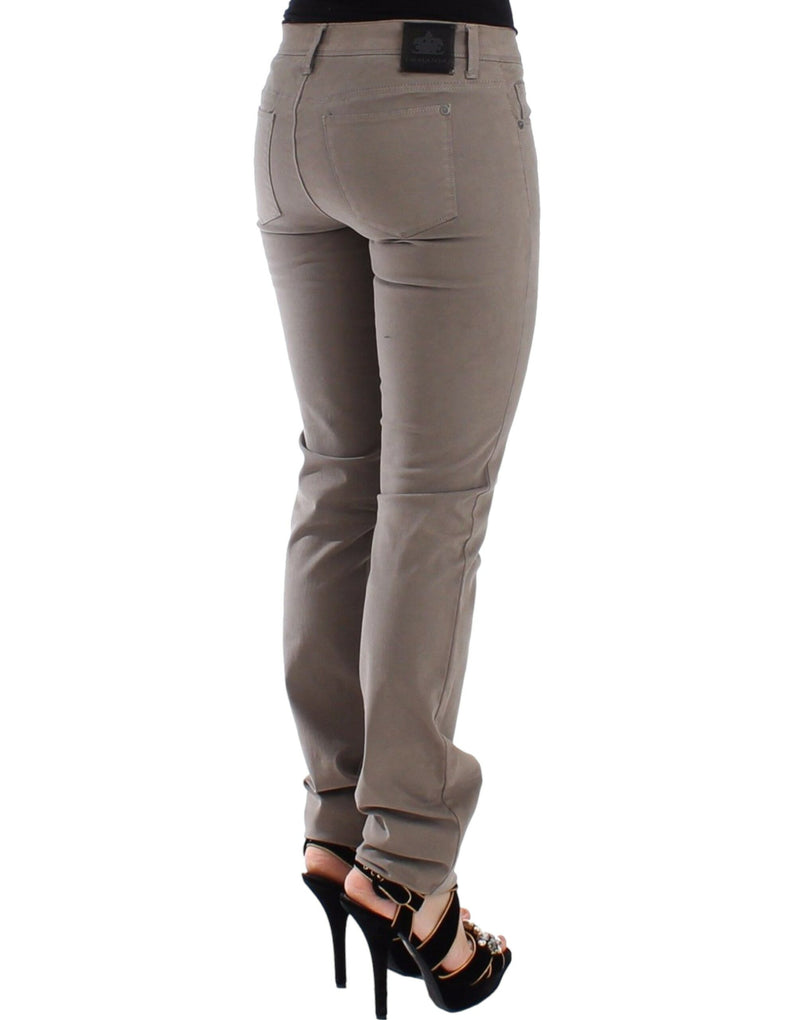 Chic Taupe Skinny Jeans for Elevated Style Ermanno Scervino