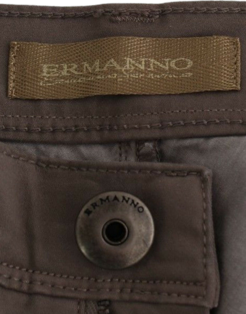 Chic Taupe Skinny Jeans for Elevated Style Ermanno Scervino