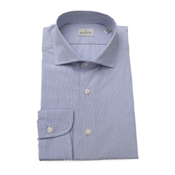 Light Blue Cotton Men Shirt Bagutta