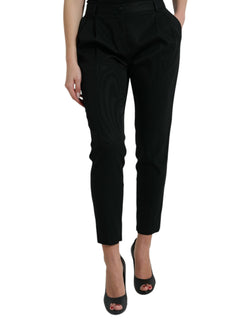 Elegant High-Waist Tapered Cropped Pants Dolce & Gabbana