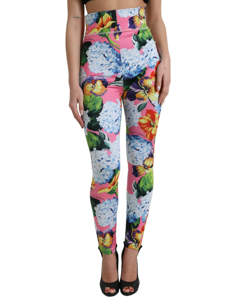 Exquisite Floral High Waist Leggings Dolce & Gabbana