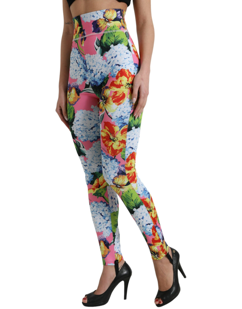 Exquisite Floral High Waist Leggings Dolce & Gabbana