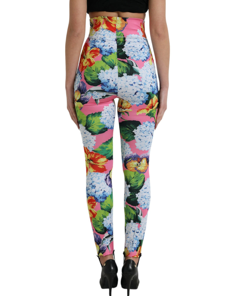 Exquisite Floral High Waist Leggings Dolce & Gabbana