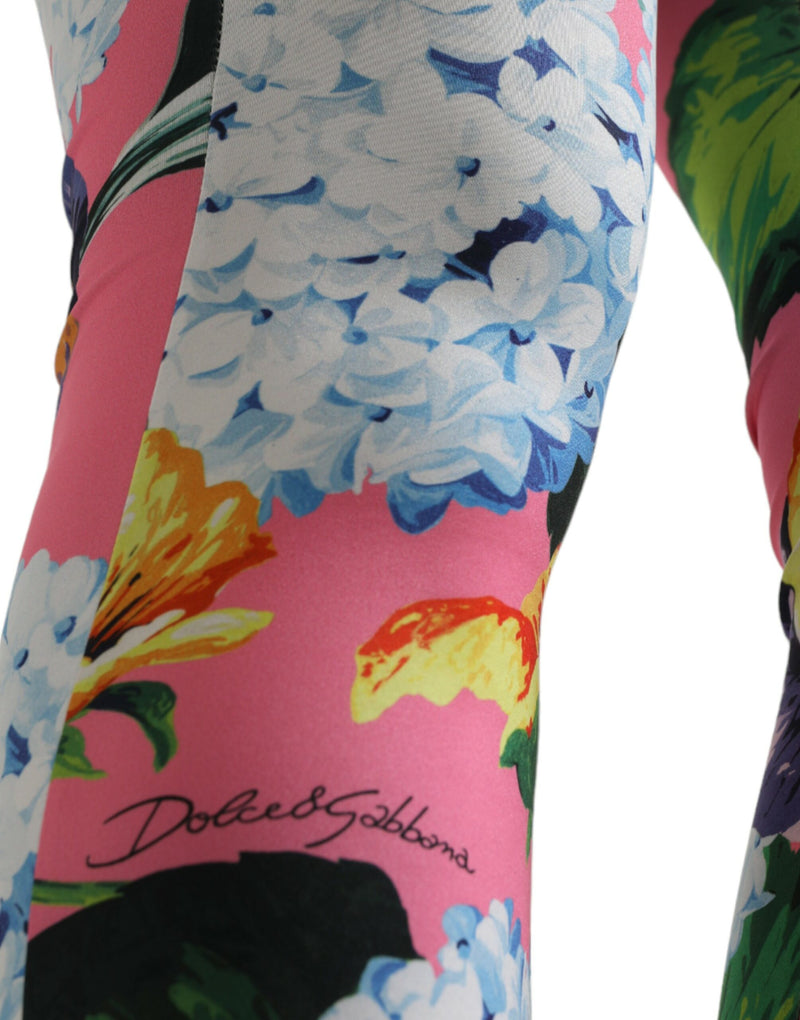 Exquisite Floral High Waist Leggings Dolce & Gabbana