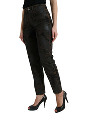 Chic Boyfriend Mid Waist Stretch Jeans Dolce & Gabbana