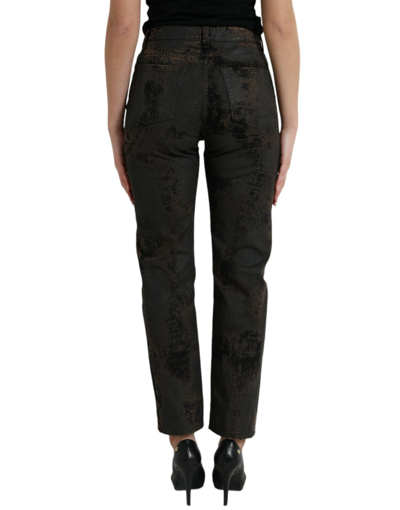 Chic Boyfriend Mid Waist Stretch Jeans Dolce & Gabbana