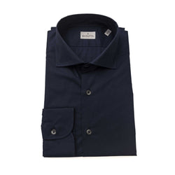 Blue Cotton Men Shirt Bagutta