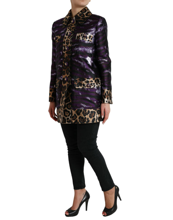 Exquisite Jacquard Trench With Tiger Motif Dolce & Gabbana