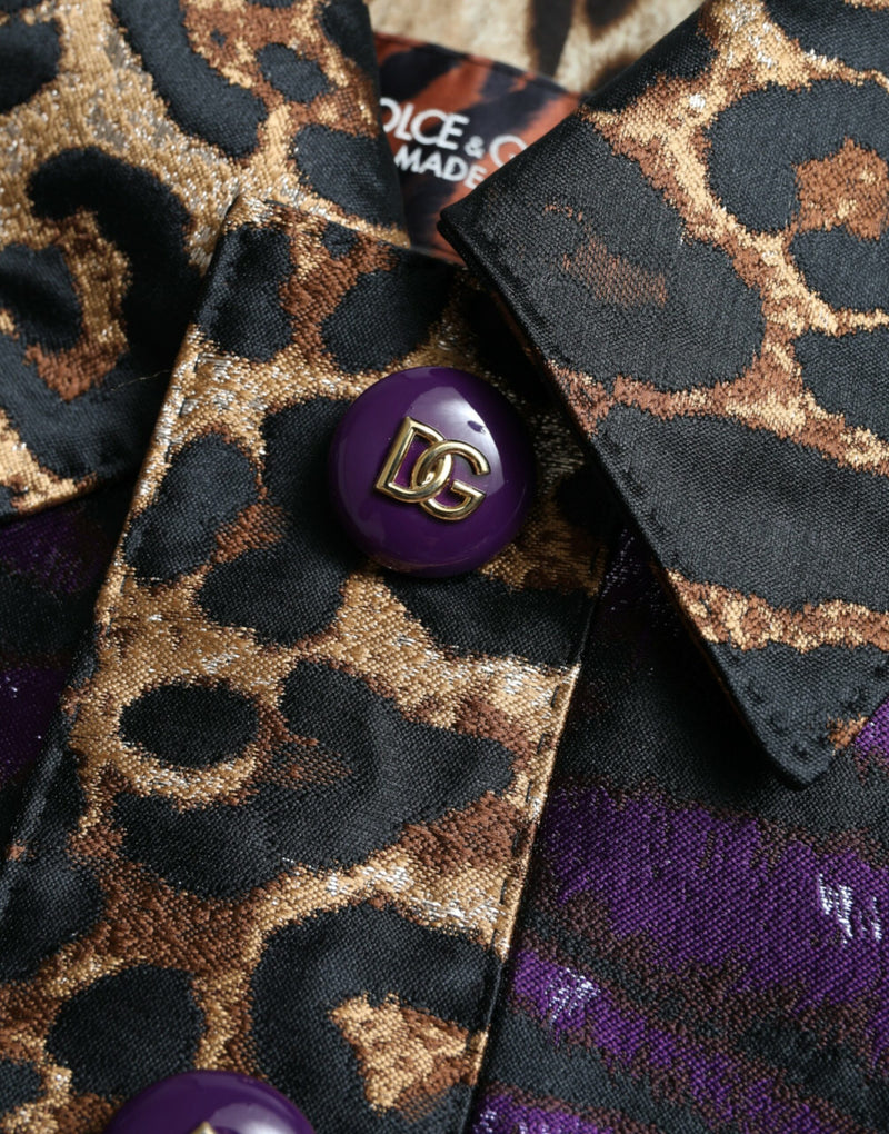 Exquisite Jacquard Trench With Tiger Motif Dolce & Gabbana