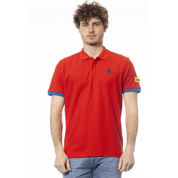 Red Cotton Men Polo Shirt Invicta