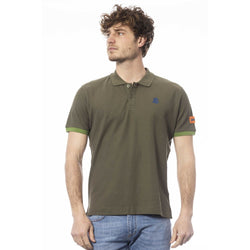 Green Cotton Men Polo Shirt Invicta