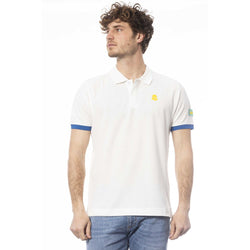 White Cotton Men Polo Shirt Invicta