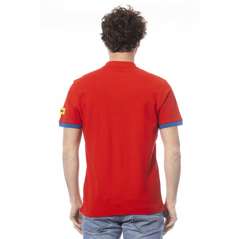 Red Cotton Men Polo Shirt Invicta
