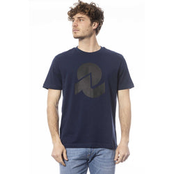 Blue Cotton Men T-Shirt Invicta