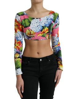 Floral Elegance Cropped Blouse Dolce & Gabbana