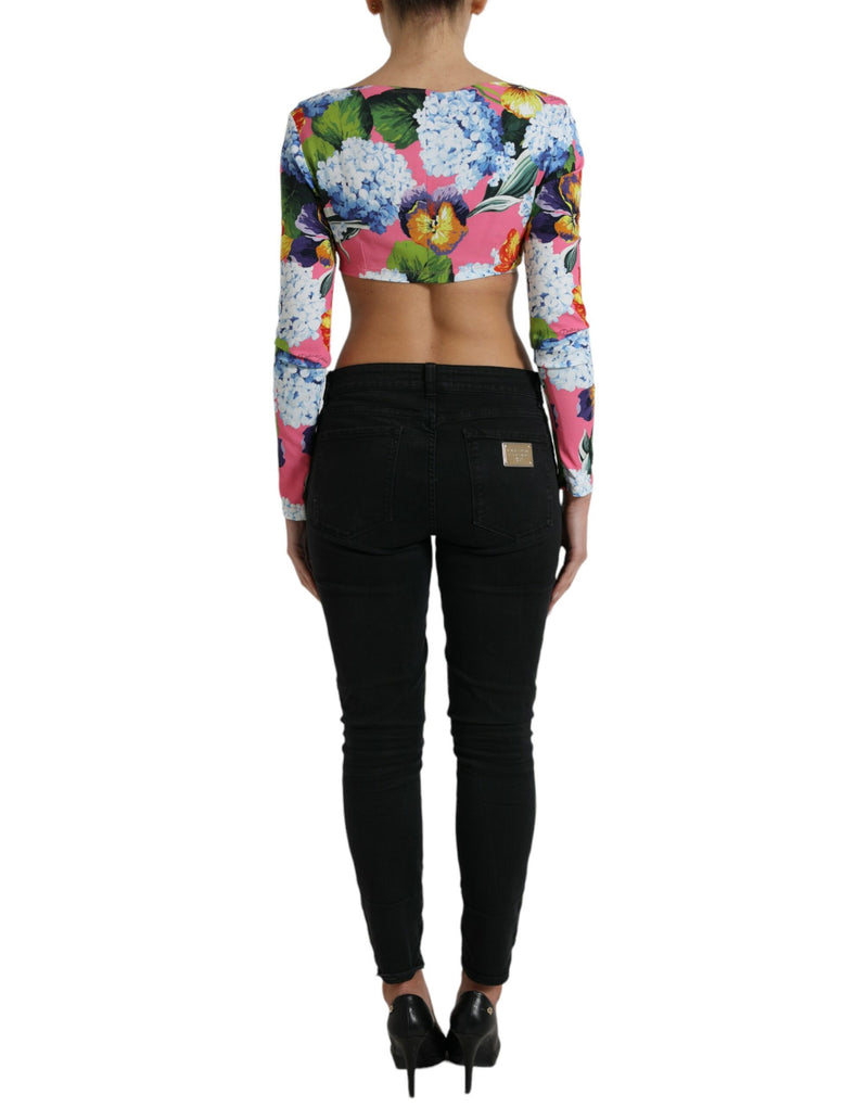 Floral Elegance Cropped Blouse Dolce & Gabbana