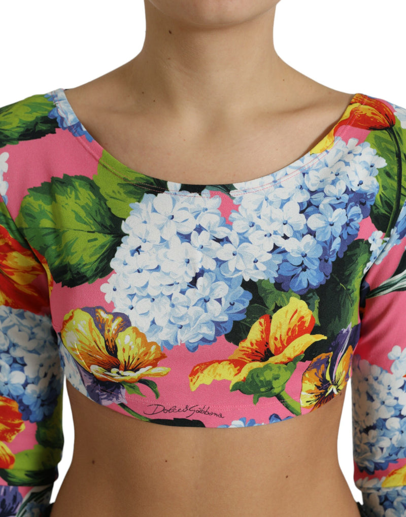 Floral Elegance Cropped Blouse Dolce & Gabbana