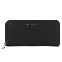 Elegant Leather Zip Wallet - Timeless Accessory Baldinini Trend