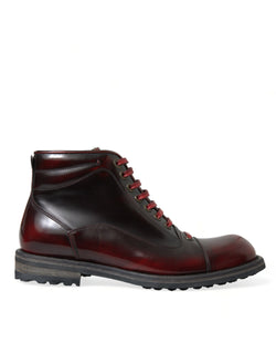 Dapper Dual-Tone Leather Ankle Boots Dolce & Gabbana