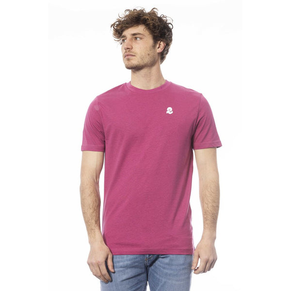 Purple Cotton Men T-Shirt Invicta